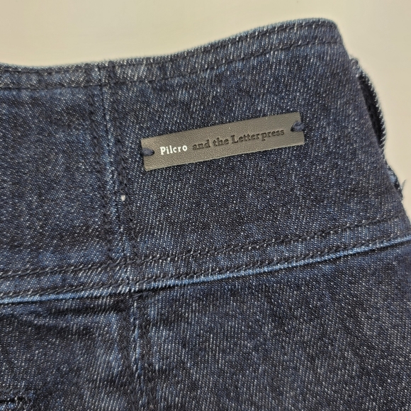 Anthropologie Pilcro and the Letterpress High-Rise Slim Straight Jeans Size 25 - Picture 8 of 14